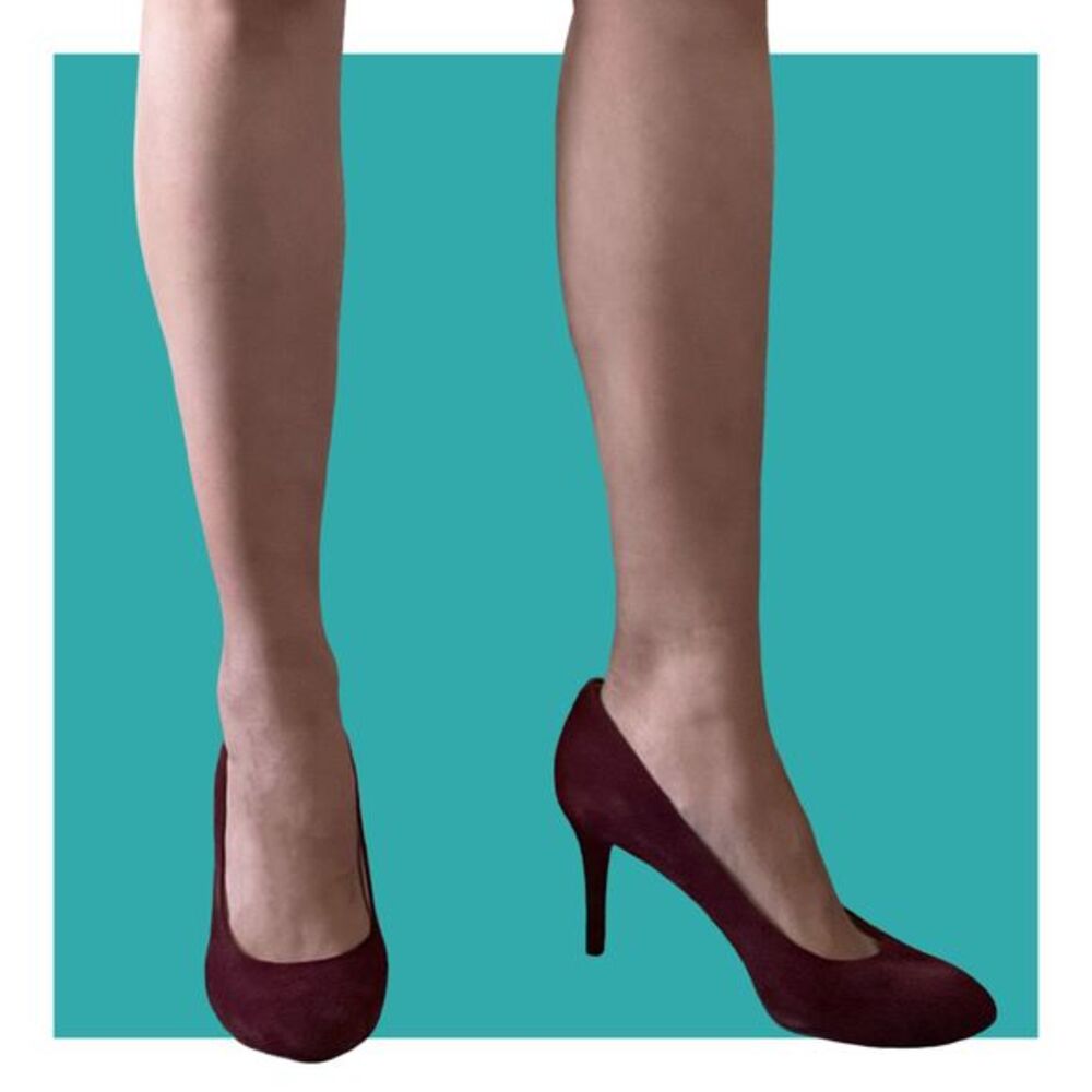 MICHAEL Michael Kors MK Flex Pump Merlot Suede Round Toe High Heel Pumps Size 8M